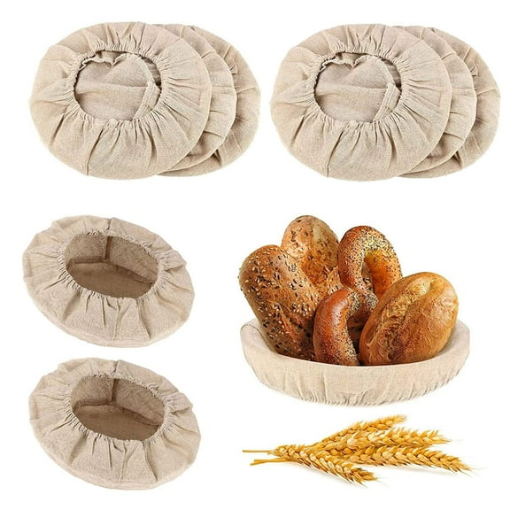 6 Pcs Banneton Proofing Cloth MODANU Round Bread Proofing Basket Cloth Liner, Linen Liner Cloth for Bread Basket for Bakery Home Baking Professional and Kitchen Baking Bread Tools, 10inch