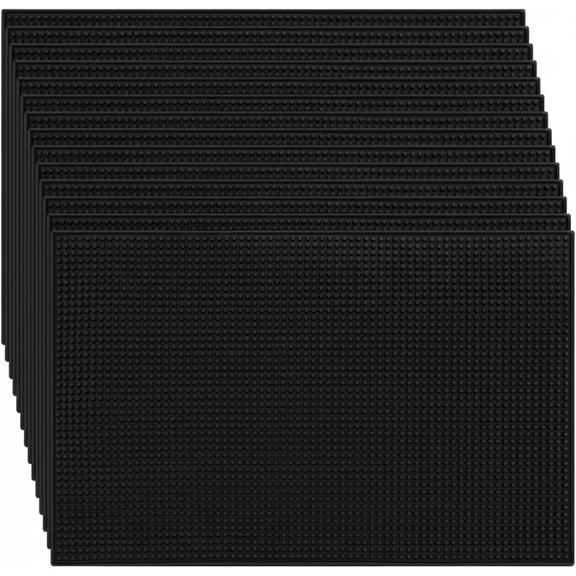 6 Pcs Bar Mat for Countertop 18 x 12 Inch Non Slip Cocktail Rubber Coffee Bar Service Mat for Bartending Hot Dishes Restaurants Barbershop Clippers Hot Pads, Black