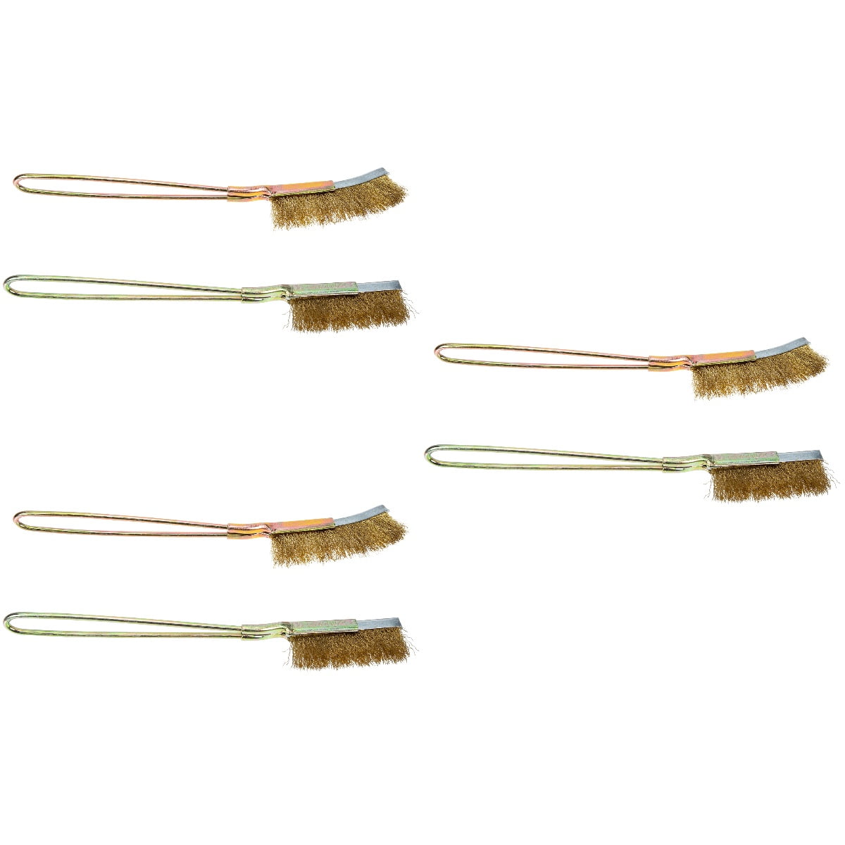 6 Pcs Barbecue Grill Cleaning Copper Wire Scratch Brushes Grill Rack