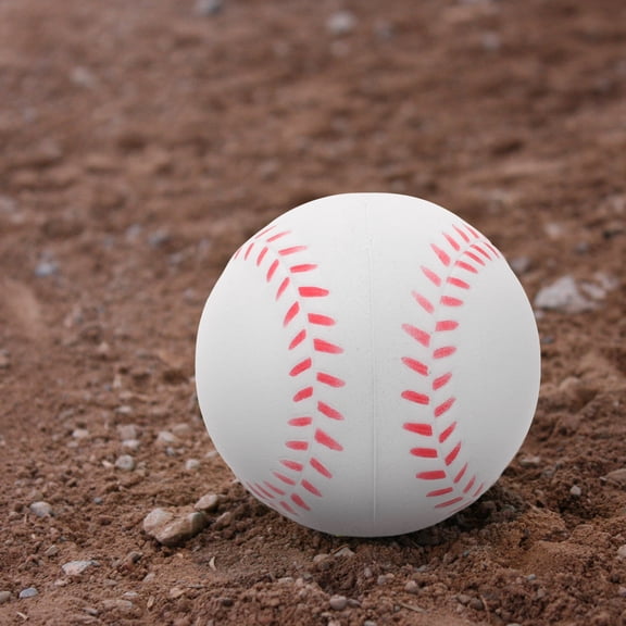 OFFIGAM 6-Pack White PU Foam Baseballs for Hitting Practice, Training Drills, and Safe Outdoor Play