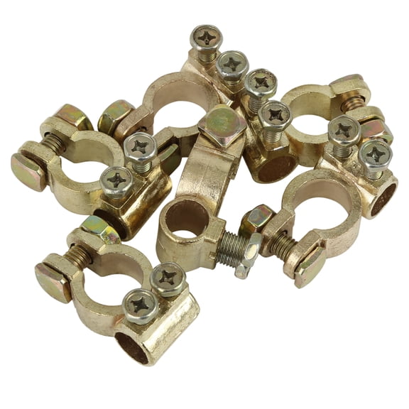 6 Pcs Battery Terminals Connectors Clamps for Car Van Caravan Motorhome