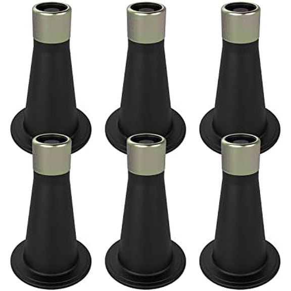 6 Pcs Bed Frame Feet,Feet for Replace Wheels,Risers for Bed Frame,Prevent Sliding Plastic Reinforced Bed Risers,Fits Over a Standard Bed Foot