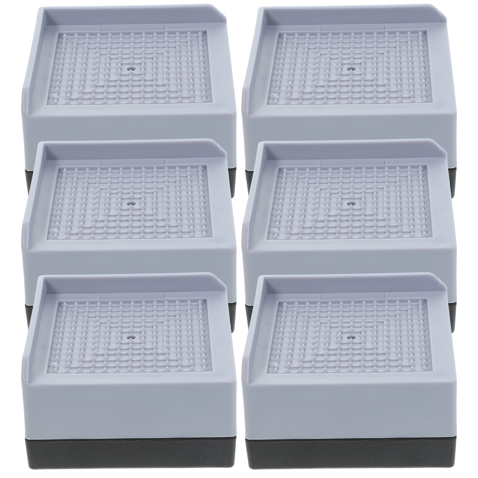 KALLORY Grey Plastic Couch Risers for Home Furniture - Adds Height and ...