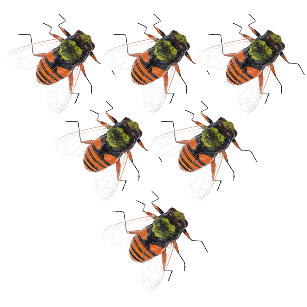 Hytrove Bee Figurine Abs Teaching Aid Educational Use 6Pcs 1.6x1.3in ...