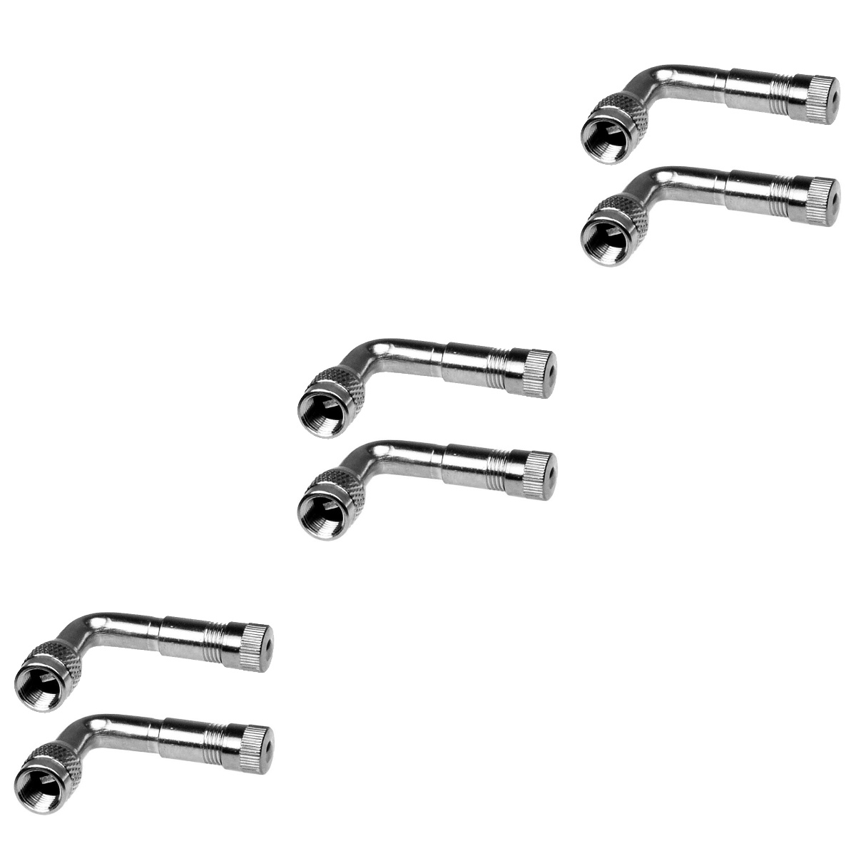 6 Pcs Bike Adapter Doughnuts Bikes Schrader Valve Motorcycle 90 Degree