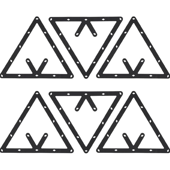 6 Pcs Billiards Magic Ball Rack, Triangle Magic Rack for 8 9 10 Ball, Bracket Triangle Club Accessories, Ultra-Thin Film Material