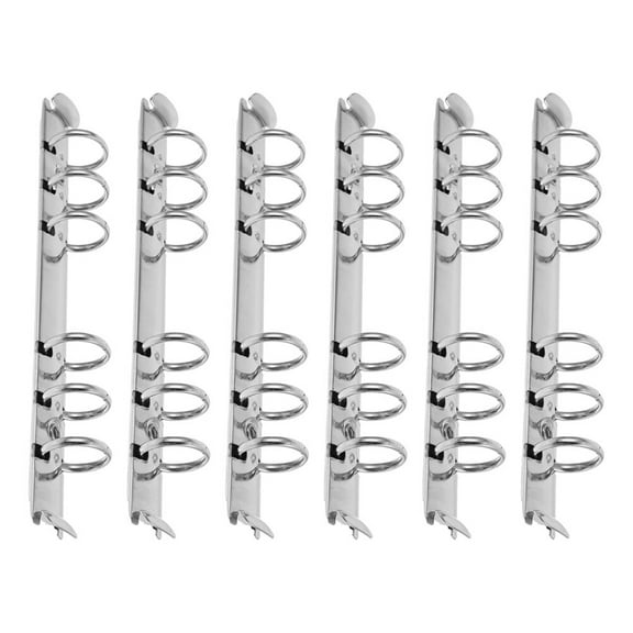SEWACC Loose Leaf Binder Rings Stainless Steel 6Pcs 7.07X0.79X0.79in