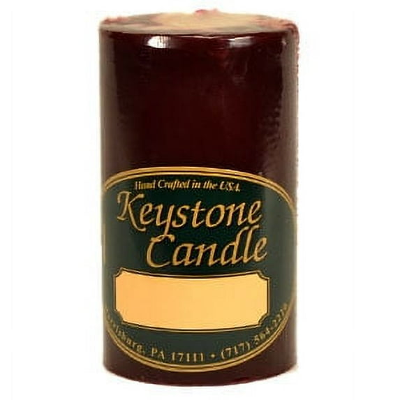 6 Pcs, Black Cherry 2x3 Pillar Candles 2 in. diameterx3.25 in. tall