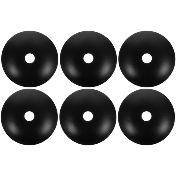 6 Pcs Black Table Lamp Canopy Chandelier Base Tray Ceiling Plate