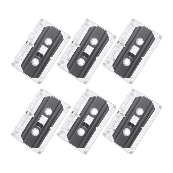 6 Pcs Blank Audio Tapes Diy Empty Cassette Tape 30-Minute Recordable Blank Cassettes For Greeting