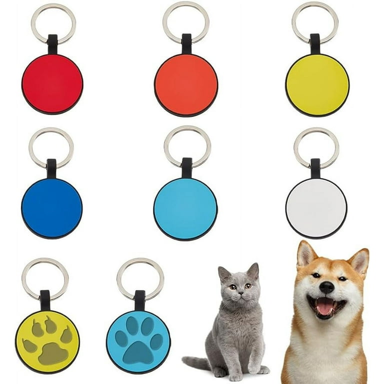 6pcs Blank Silicone Dog Tags