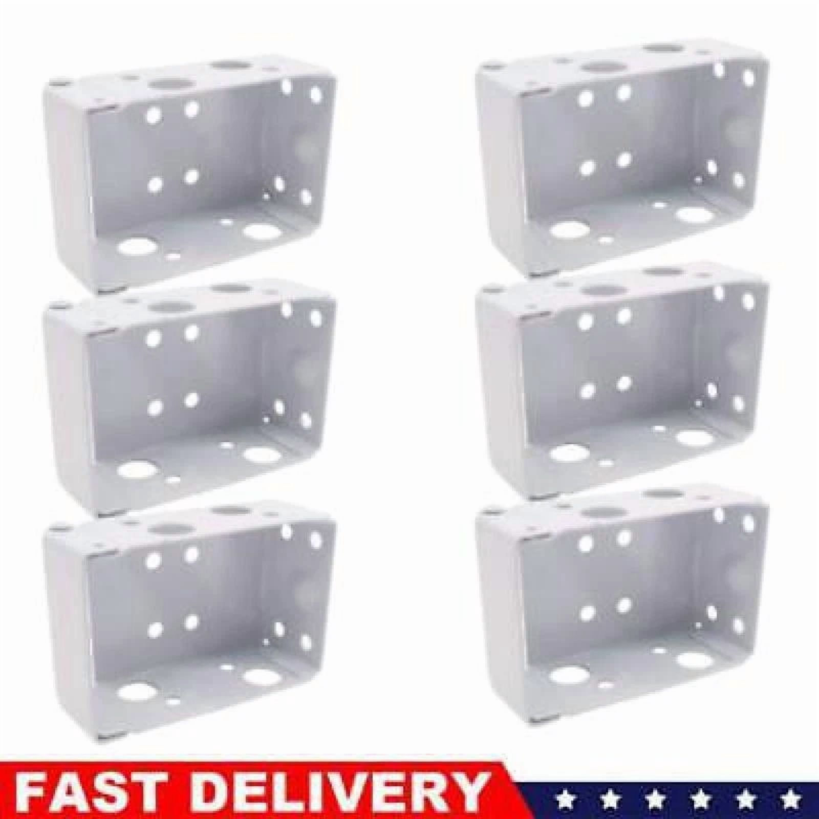 6 Pcs Blind Brackets Low Profile Box Mounting Bracket For Window Blinds ...