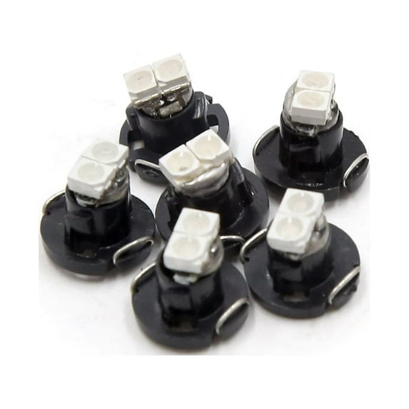 6 Pcs Blue 3020 Car T4.2 Dashboard Panel Light Lamp Bulb Interior