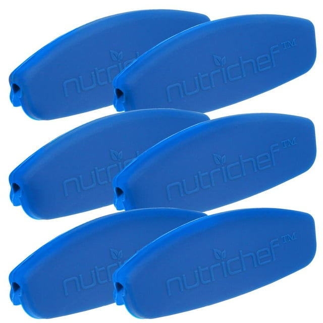6 Pcs Blue Silicone Handles, Anti Slip Flexible Design for Nonstick