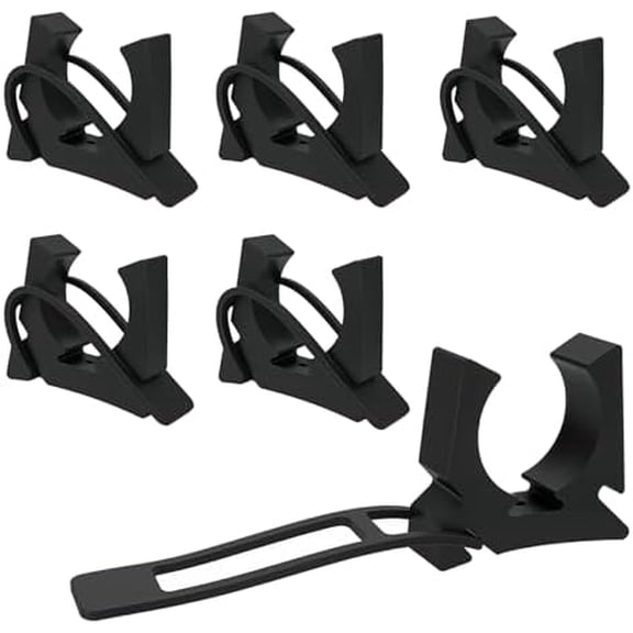 6 Pcs Boat Hook Holder Replacement for SOF-LOC Gaff Hook Holder (Rubber Spring Strap). Marine Clips for Boat Hook, Paddle, Oar, Net, Gaff, Push/Anchor Pole. Watercraft.
