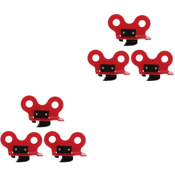 REOFLYUP Bottle Opener Red Iron 6Pcs 2.8X1.6X0.8In For Home Hotel Outdoor Use