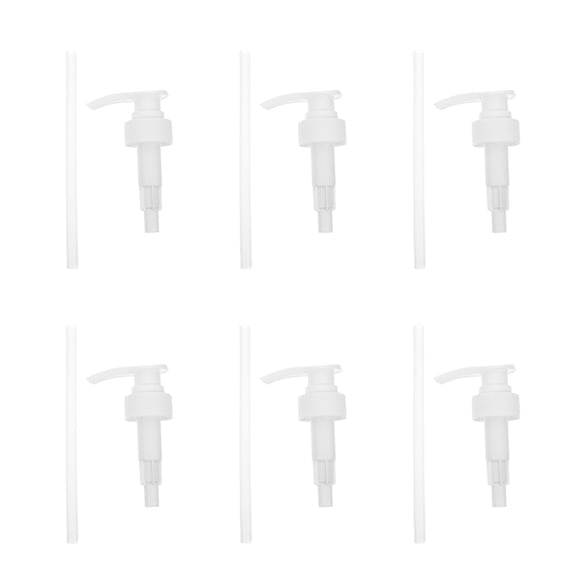 Masteelf Set of 6 Plastic Lotion Bottle Pumps for Home Use, and Easy to Dispense, Multi-Color Options Available