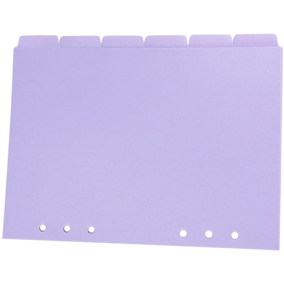 6 Pcs Boxes Binder Dividers Cute Separator Page Distinctive
