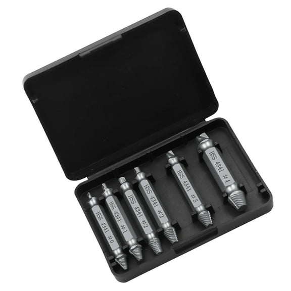 6pcs Screw Removal Tool Set with Steel Extractors for Damaged Bolts Screwdriver Compatible with