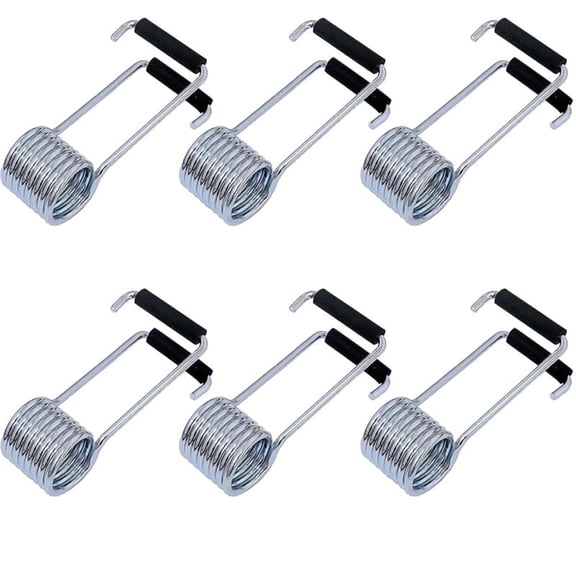 6 Pcs Butterfly Spring Hinge Door Closer Self Closing Automatic Door Closer with Rubber Bumpers Spring Hinge Fit