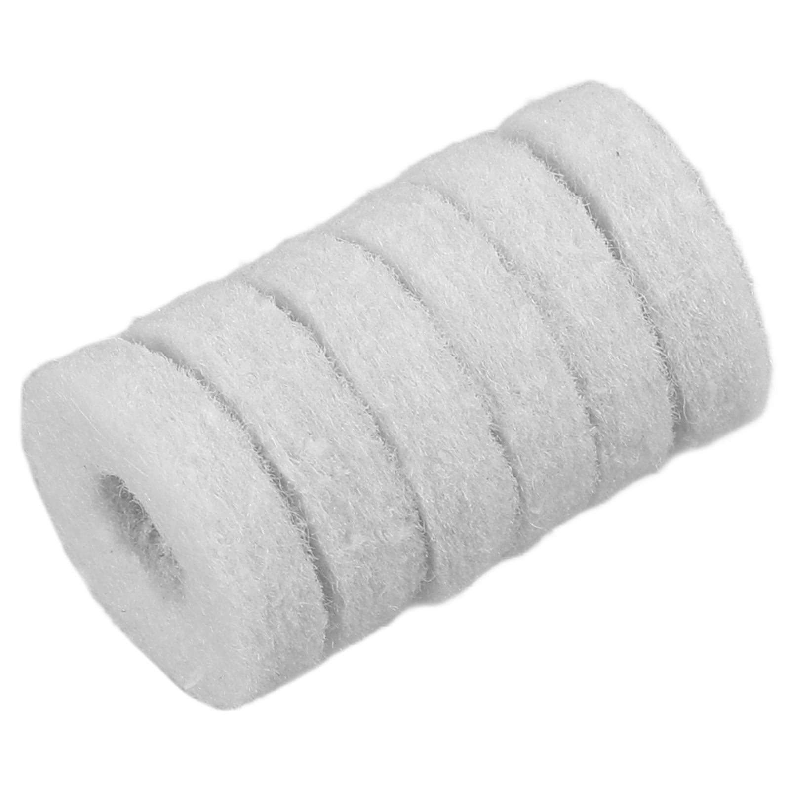 6 Pcs Button Felt Musical Instrument Washing Machine Bass Transparent Thumb Piano Buttons Beige