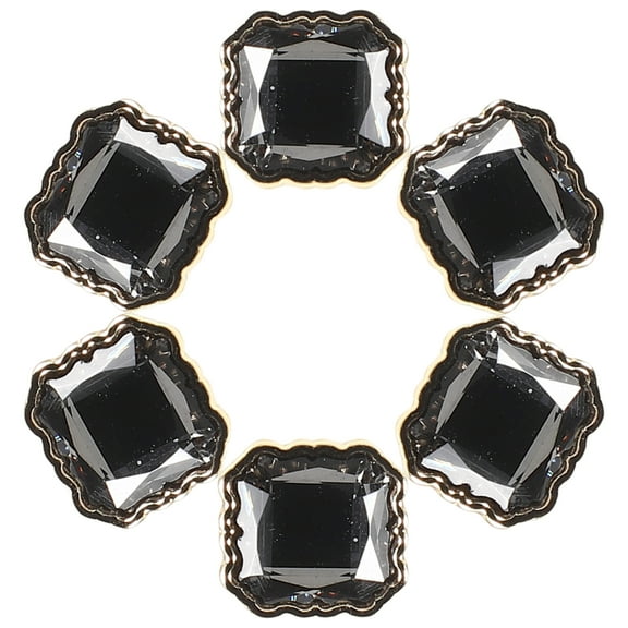 6 Pcs Buttons Sewing Bling Buttons Sewing Buttons Crafting Decor Glass Buttons Sewing Glass Button