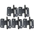 thumbnail image 1 of 6 Pcs Cabinet Hinges Metal Black Handles for Doors Repairing Kitchen Iron, 1 of 6