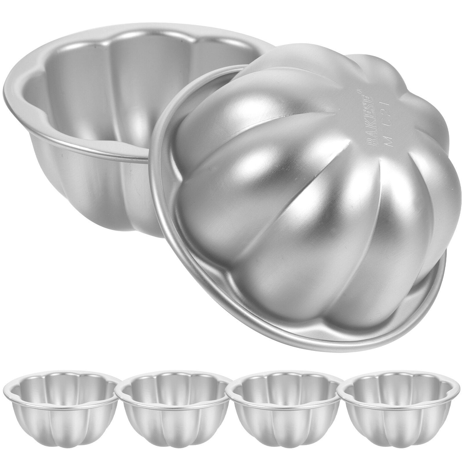 6 Pcs Cake Mold Pudding Molds for Steaming Multiuse Muffins Cupcake Tin Baking Tart