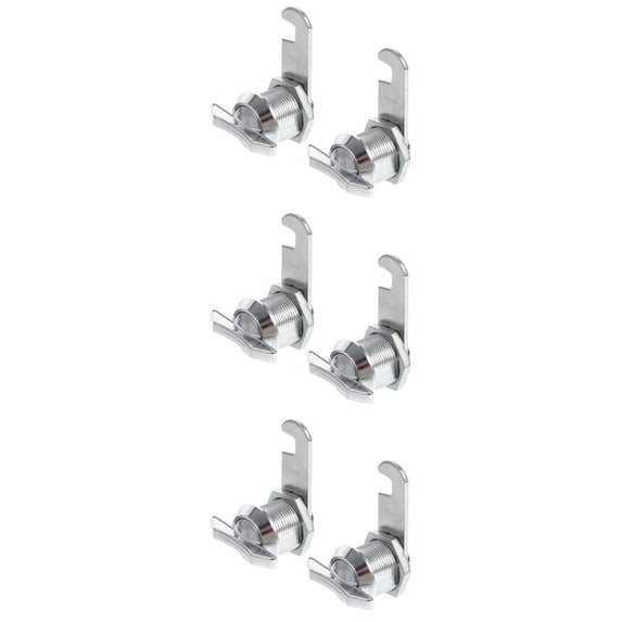 6 Pcs Cam Lock for Drawer Document Protectors Kitchen Cabinets Rv Storage Locks