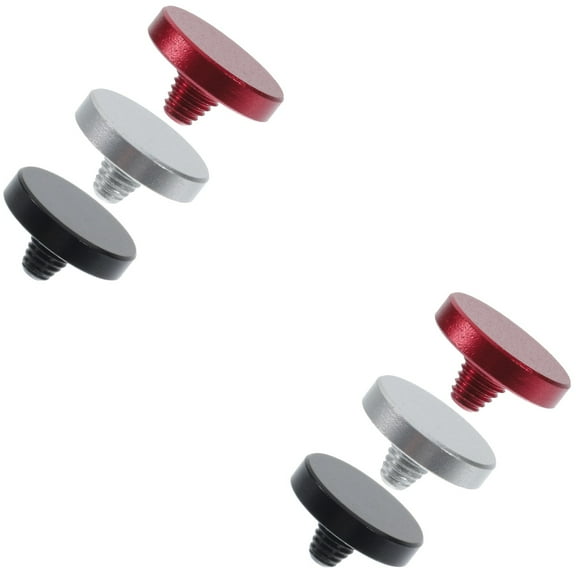 6 Pcs Camera Accessories Aluminum Alloy Soft Shutter Release Button Set Compatible with DSLR and Mirrorless Cameras