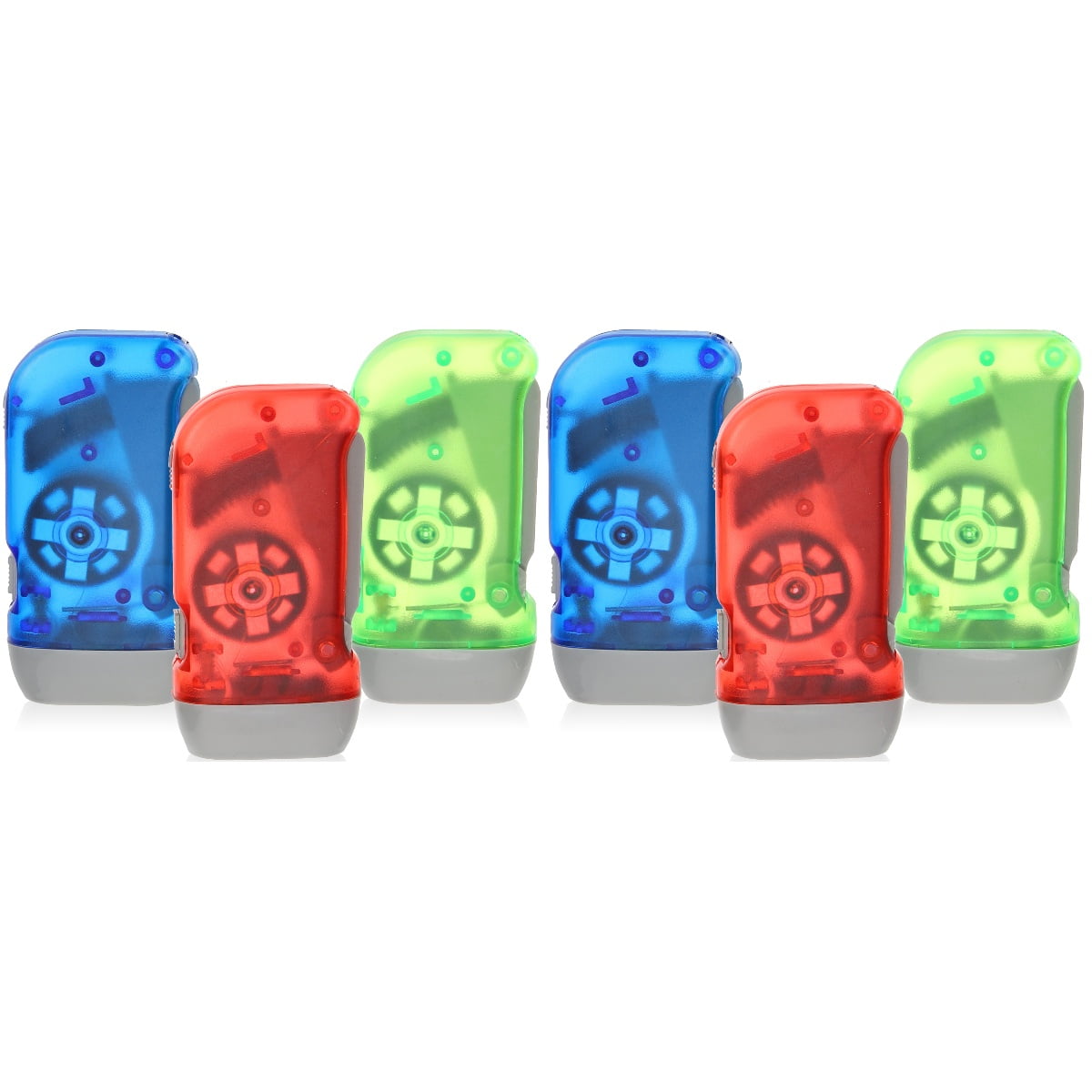 6 Pcs Camping Flashlight Shake Lantern Small Flashlights Bulk Plastic