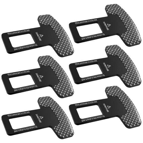 Riverwind 6 Pack Universal Fit Car Seat Belt Buckle Clips (7/8" Tongue Width)