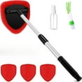 thumbnail image 1 of 6 Pcs Car Windshield Cleaner Tool Kit with Extendable Handle, Microfiber Towel Pads, Brush, Empty Spray Bottle for Auto Glass Wiper Suvs Rvs & Home Windows(multicolored）, 1 of 7