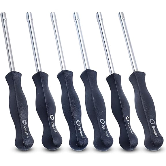 6 Pcs Carburetor Adjustment Screwdriver Tool Set Compatible with Husqvarna Stihl Ryobi Homelite Poulan Chainsaws and Trimmers