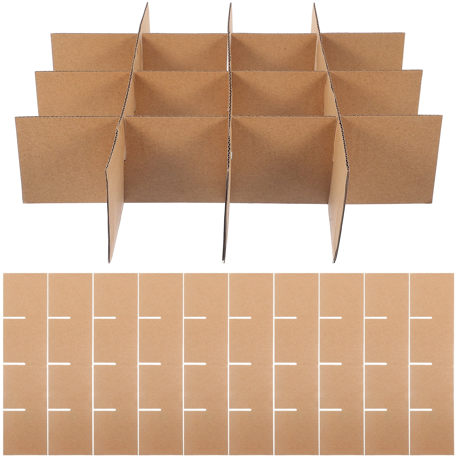 6 Pcs Cardboard Dividers for Boxes Divider for Packing Boxes Cardboard Boxes  Divider Shipping Carton Dividers Cell Wine Glass Paper 
