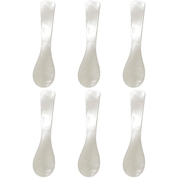6 Pcs Caviar Serving Spoon Set, Mini Shell Spoons for Charcuterie Boards, Appetizers, Parties, Ice Cream, and Condiments