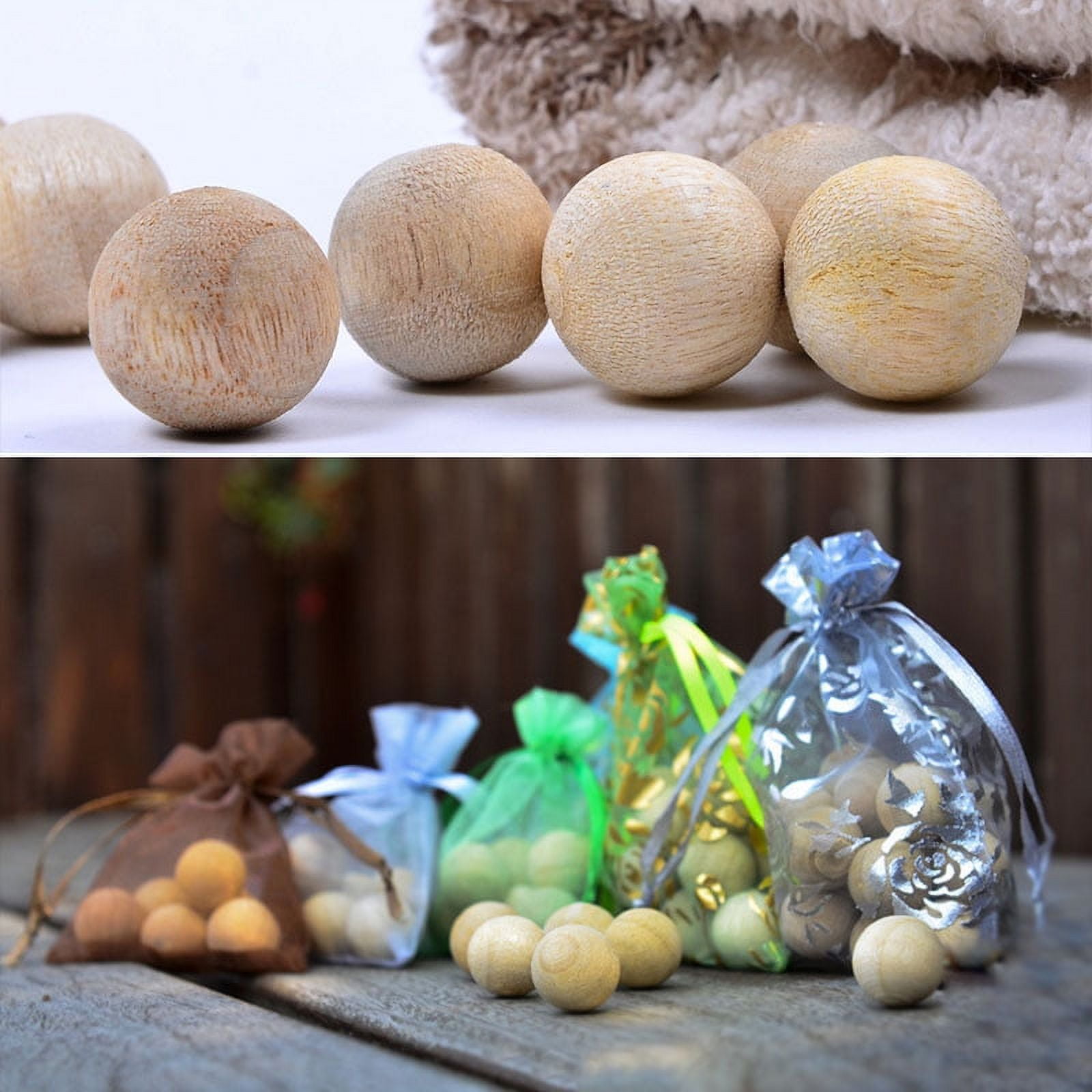 6 Pcs Cedar Wooden Sachets Natural Moth Balls For Closets Drawers Good New L3 N7L6