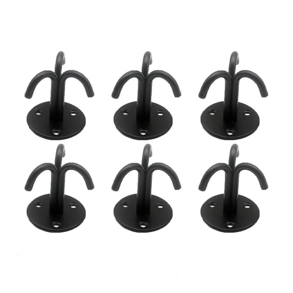 6 Pcs Ceiling Hooks Triple Hooks For Hanging Plant Hooks Ceiling Fan Chandelier