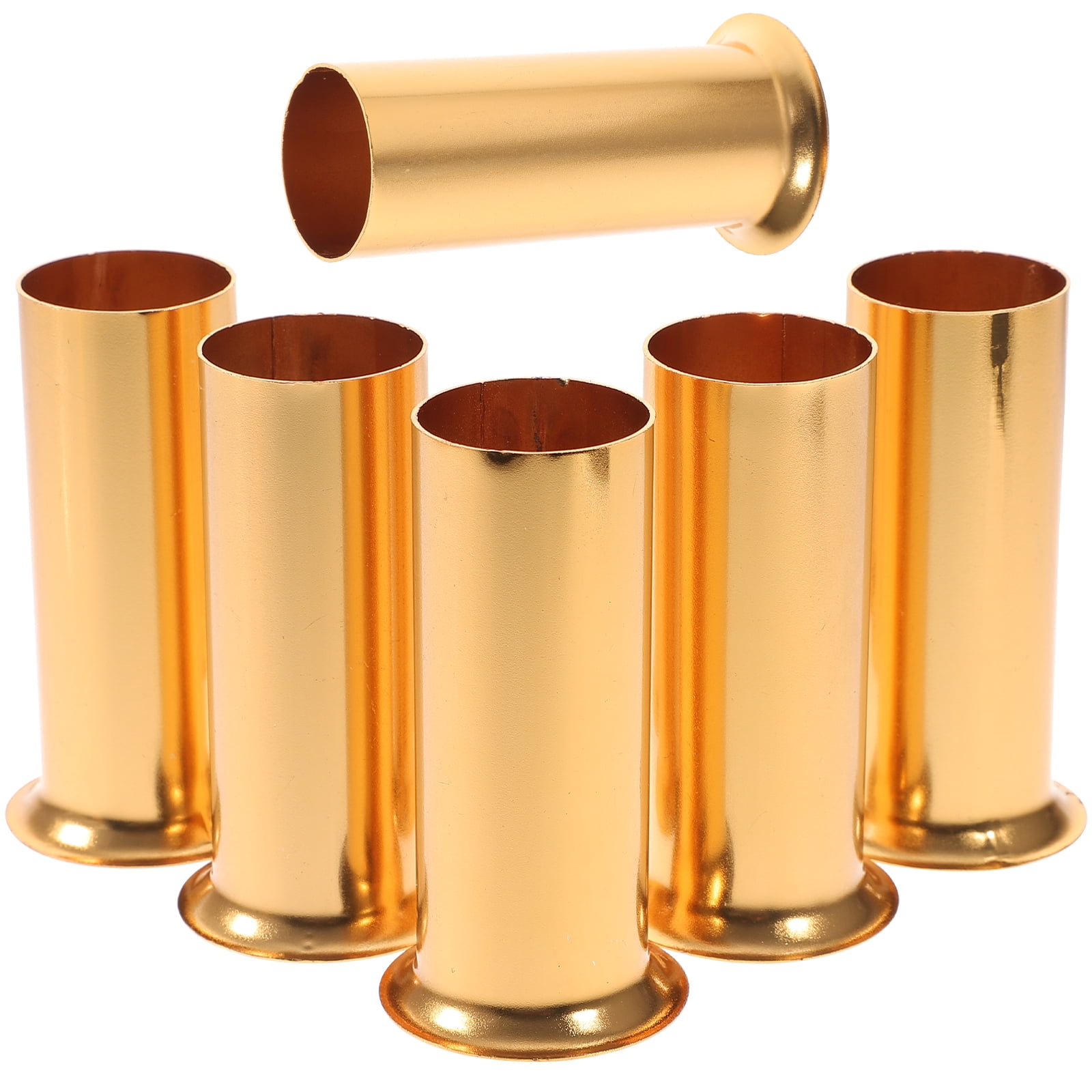 6 Pcs Chandelier Cuff Set Base Sleeve Candlesticks Cardboard Tubes for