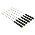 thumbnail image 1 of 6 Pcs Cheese Fruit Fork Stainless Steel Chocolate Picks Cake Decorating Tool Party Toothpick Forks Mini, 1 of 6