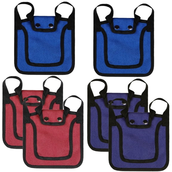 6 Pcs Chicken Saddles, Hen Aprons, Feather Protector, Adjustable Straps, Oxford Cloth, Protects Hens from Pecking, Spur Wounds, Loss of Feathers, Back and Wing Protection