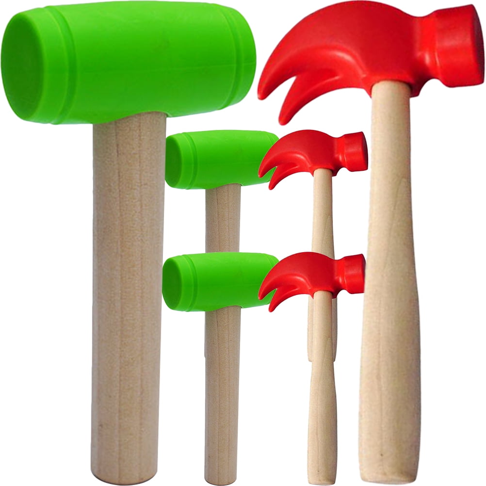 6 Pcs Children’s Toys Wooden Toys for Babies Small Hitting Toys Hammer