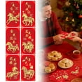 thumbnail image 1 of 6 Pcs Chinese New Year Red Envelopes, Lunar New Year Envelopes Decorations Chinese New Year Gifts, Year of the Horse New Years Eve Party Supplies 2026 Red Packet with 6 Gold Embossed Patterns, A1-C, 1 of 9
