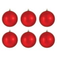 thumbnail image 1 of 6 Pcs Christmas Ball Ornaments, Matte Red Glass Ball Christmas Ornaments, Christmas Ball Ornaments for Xmas Thanksgiving Holiday Party Home Decor, 1 of 7