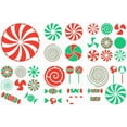 thumbnail image 1 of 6 Pcs Christmas Candy Drawing Stencil 11.8x11.8inch Merry Christmas Painting Template All Kinds of Sweets Various Candies Decoration Stencil, 1 of 7