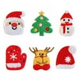 thumbnail image 1 of 6 Pcs Christmas Clips Girls Hair Clips Barrettes Hair Accessories,Include Santa,Christmas Tree and Cap, Elk Styles, 1 of 9