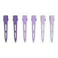 thumbnail image 1 of 6 Pcs Classic Fashion Hair Clips Hairdo Clip for Girls 2.24"x0.39"x0.39" Purple, 1 of 2