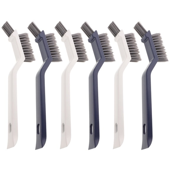 FONDOTIN Crevice and Floor Cleaning Brush, Sturdy ABS Bristles, Assorted Colors, 6Pcs