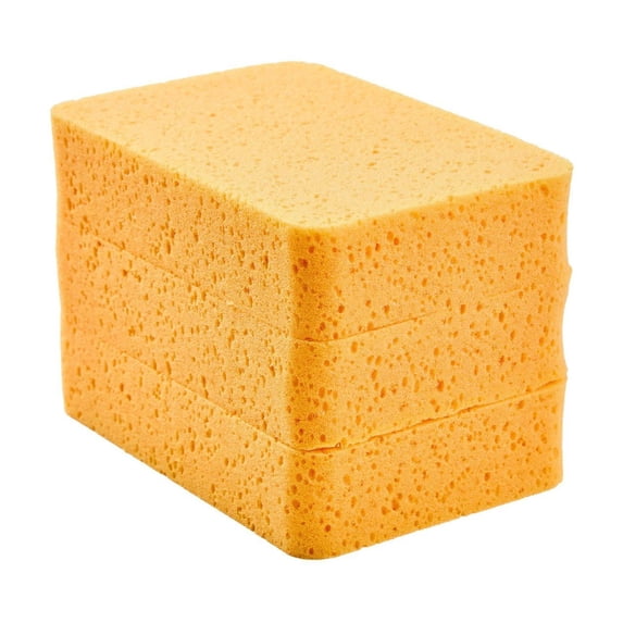 6 Count Heavy Duty Cleaning Sponges, Thick Foam Sponge for Kitchen, Bathroom, Home Use - Strong Scrubber