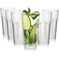 thumbnail image 1 of 6 Pcs Clear Plastic Tumblers, Unbreakable Cups, Reusable Drinking Cup for Kids and Adults, 14 OZ Stackable Acrylic Glasses for Camping Picnic Party (6pc-420ml-clear), 1 of 7